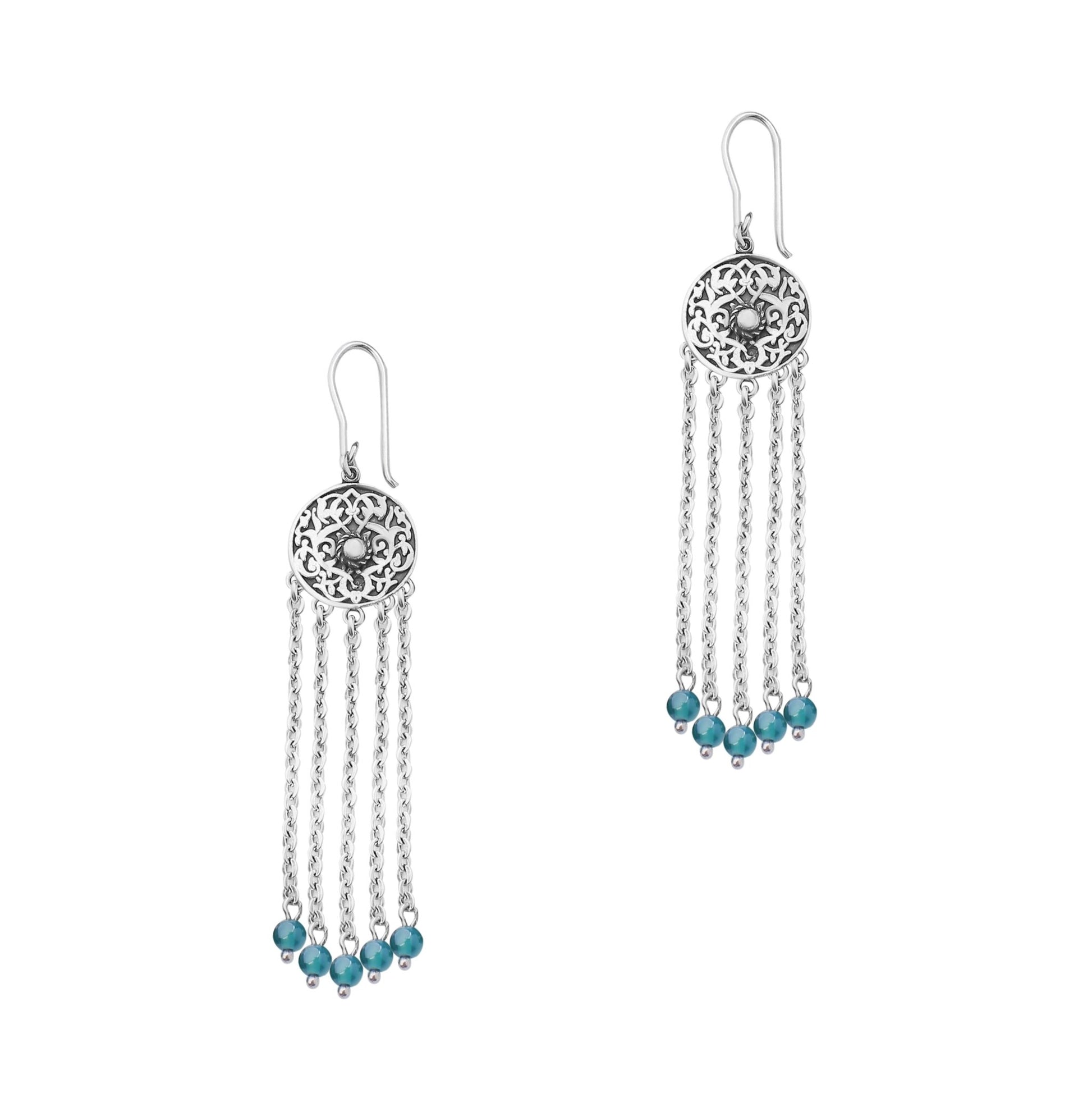 Rain of Jade Earrings - AJURE SILVER