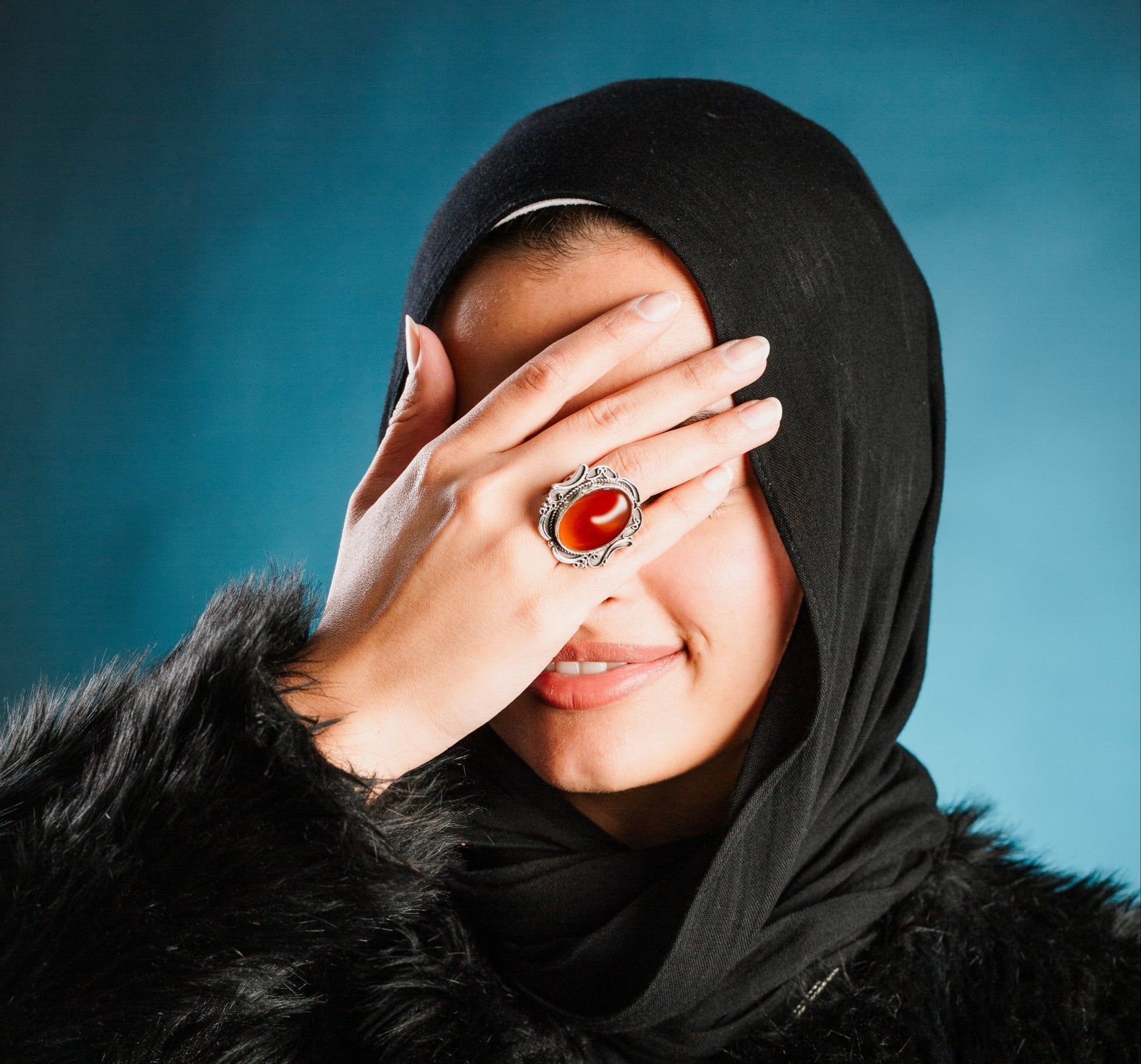 Royal Carnelian Ring - AJURE SILVER