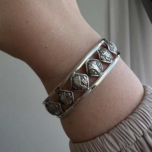 Royal Glyph Cuff - AJURE SILVER