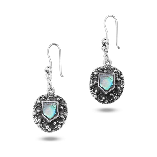 Shield of Light Earrings - AJURE SILVER