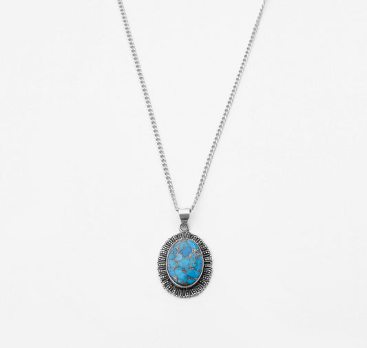 Turquoise Oasis Necklace - AJURE SILVER