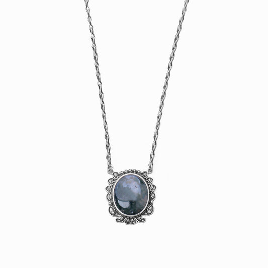 Vintage Ornate Necklace - AJURE SILVER